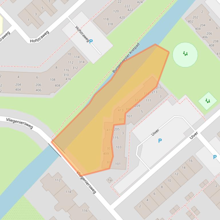 Kaart van postcodegebied 2171PR.