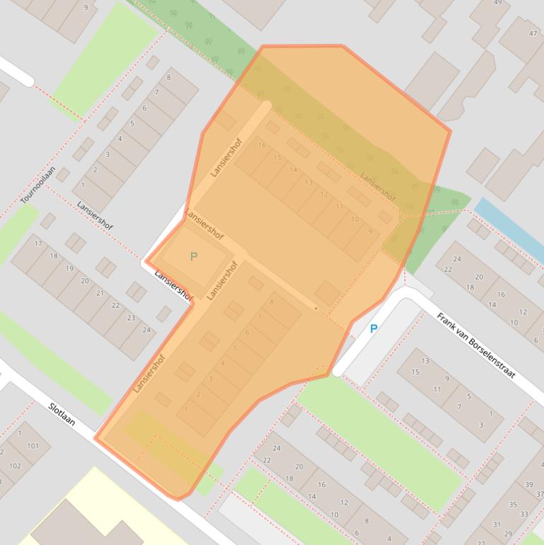 Kaart van postcodegebied 2171TC.