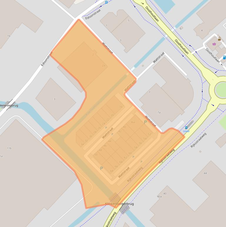 Kaart van postcodegebied 2171TR.