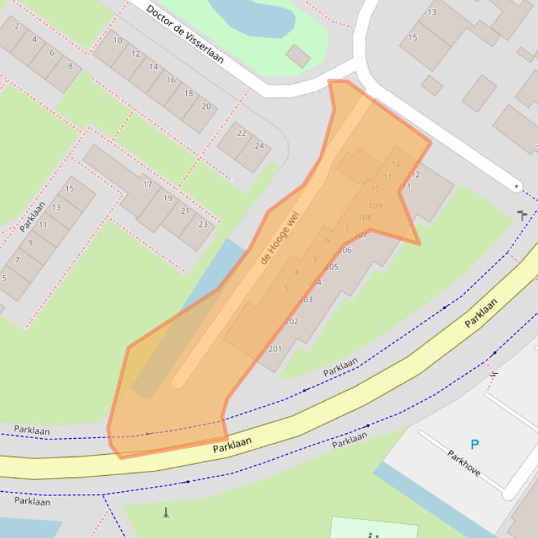 Kaart van postcodegebied 2171TS.