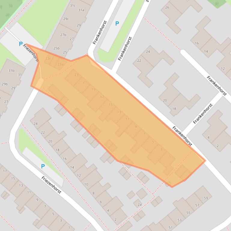 Kaart van postcodegebied 2171VC.