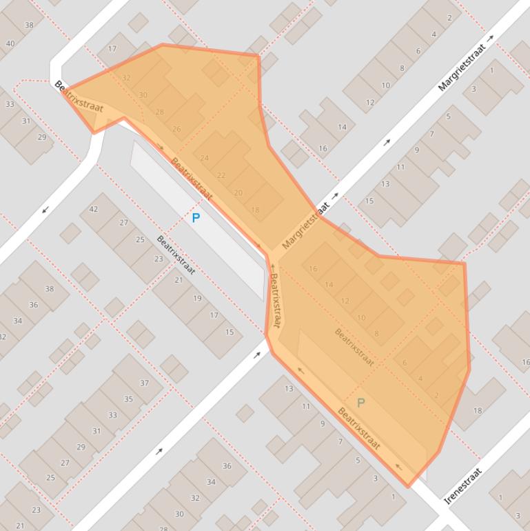 Kaart van postcodegebied 2171XG.