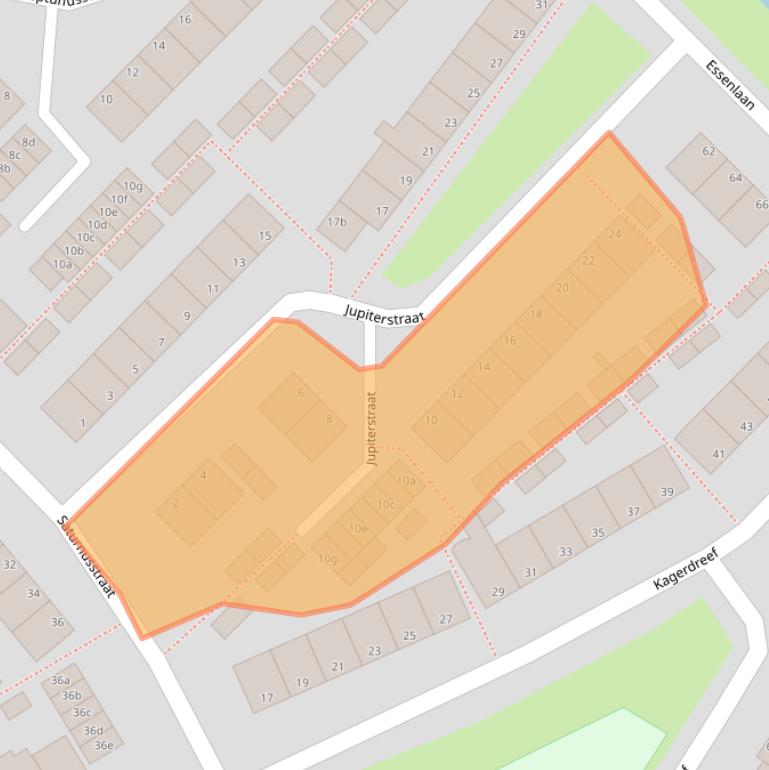 Kaart van postcodegebied 2172CM.