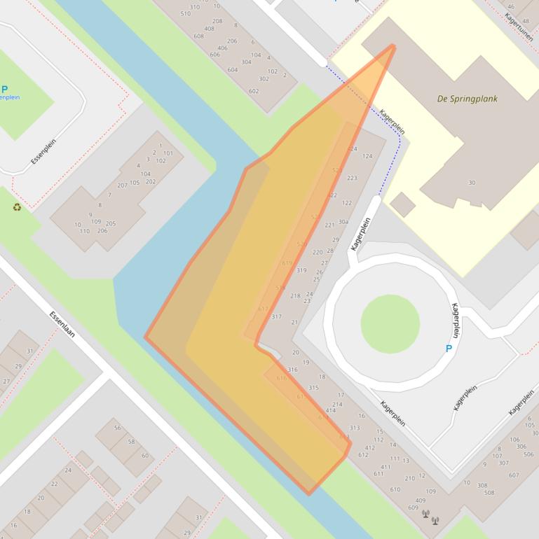 Kaart van postcodegebied 2172EH.