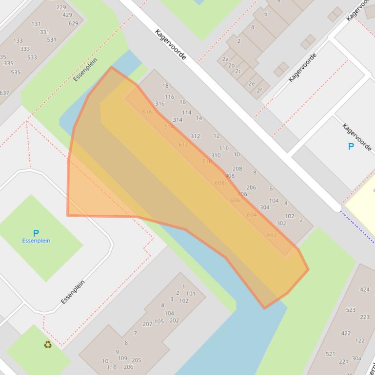 Kaart van postcodegebied 2172XD.