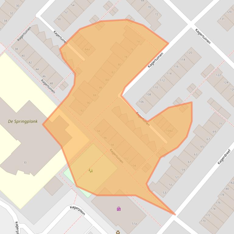 Kaart van postcodegebied 2172XP.