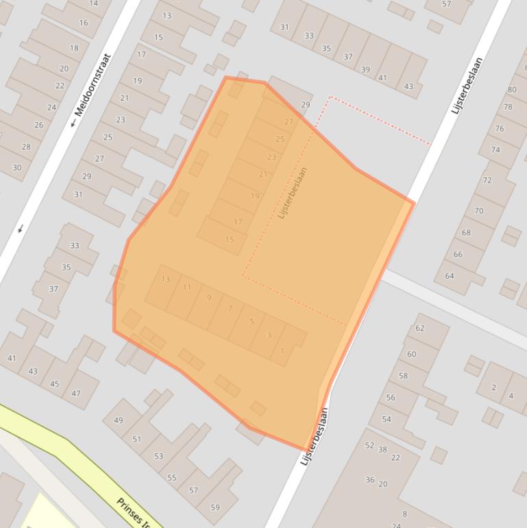 Kaart van postcodegebied 2181CK.