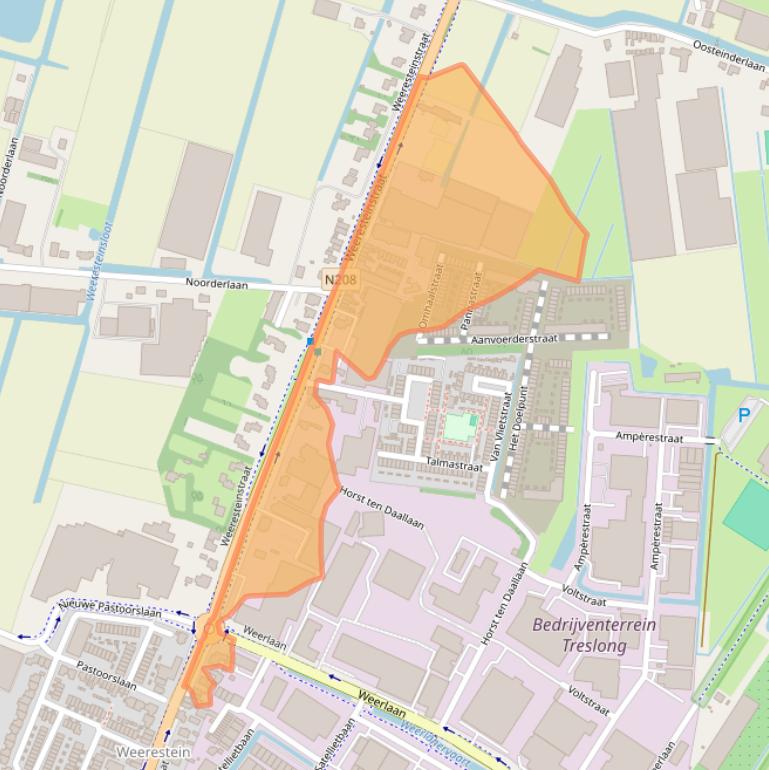 Kaart van postcodegebied 2181GD.