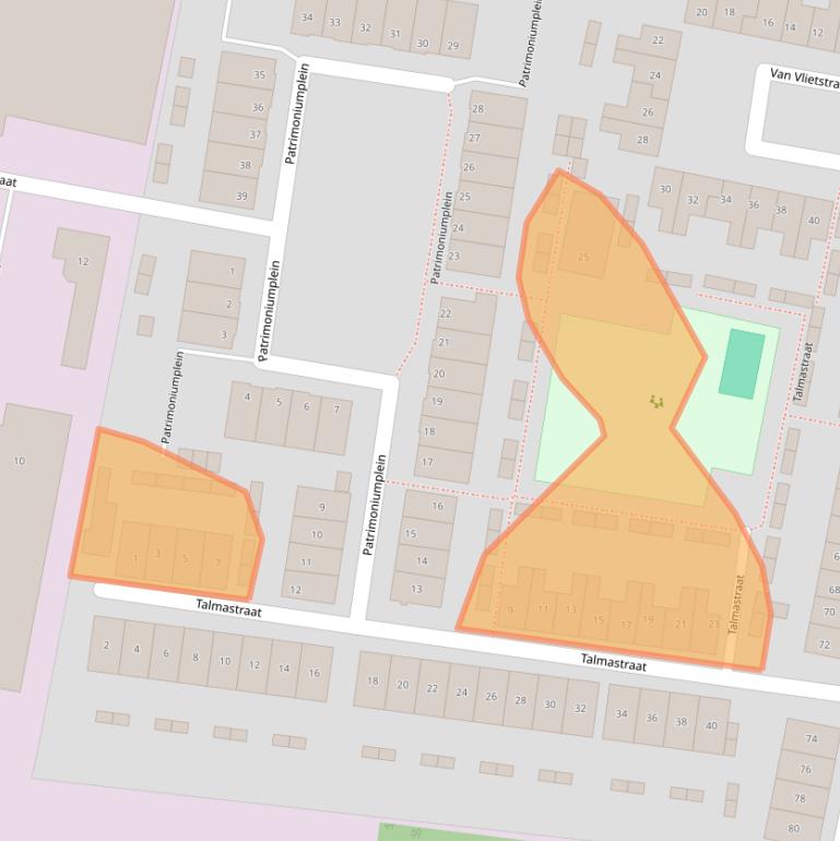 Kaart van postcodegebied 2181GK.