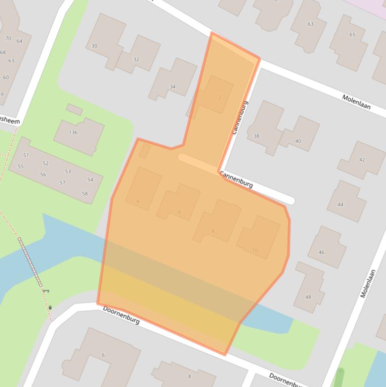 Kaart van postcodegebied 2181GT.