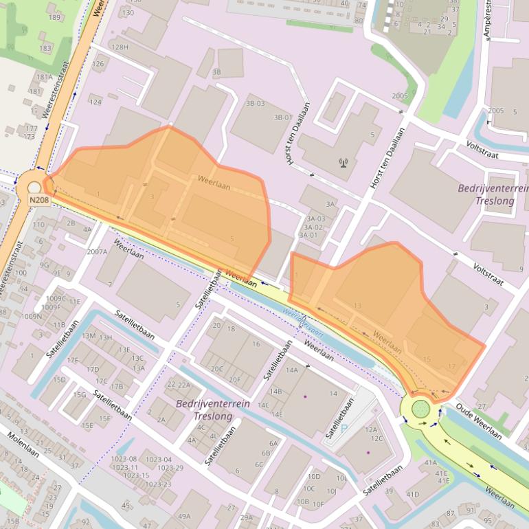 Kaart van postcodegebied 2181HG.