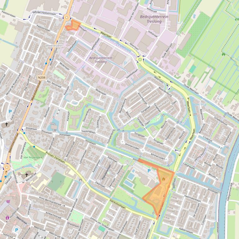 Kaart van postcodegebied 2181HH.