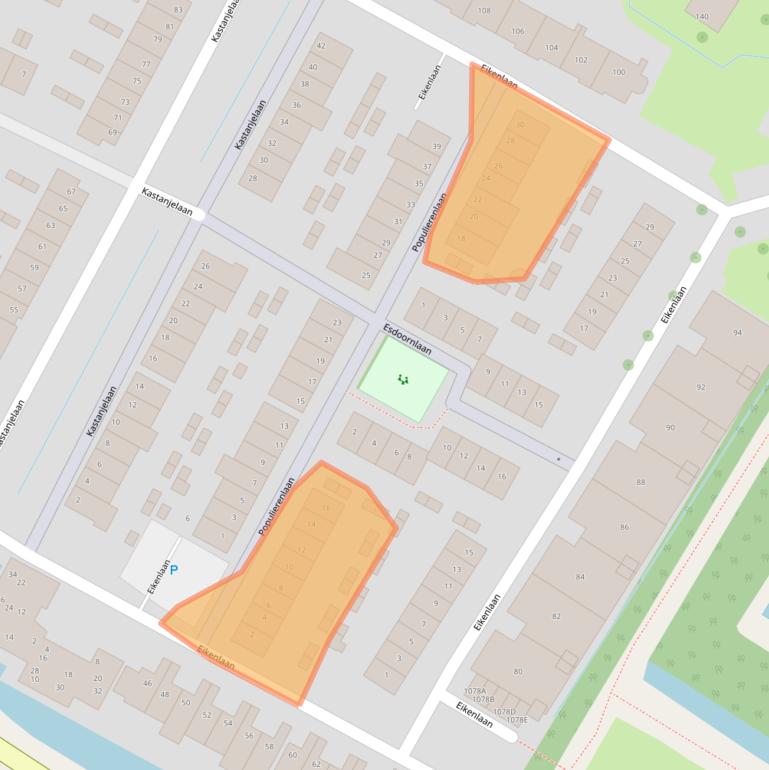 Kaart van postcodegebied 2181KC.