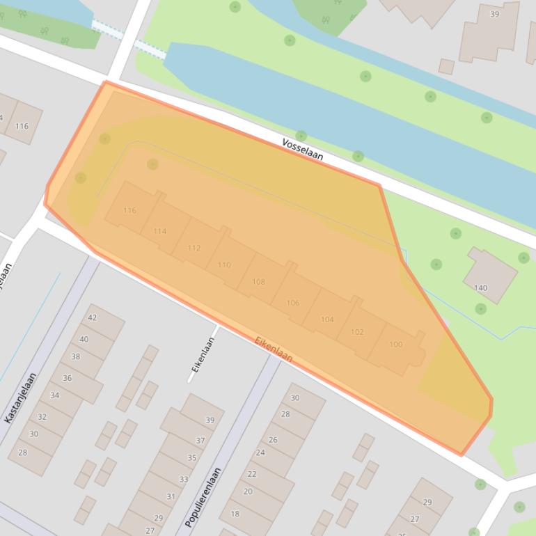 Kaart van postcodegebied 2181KH.