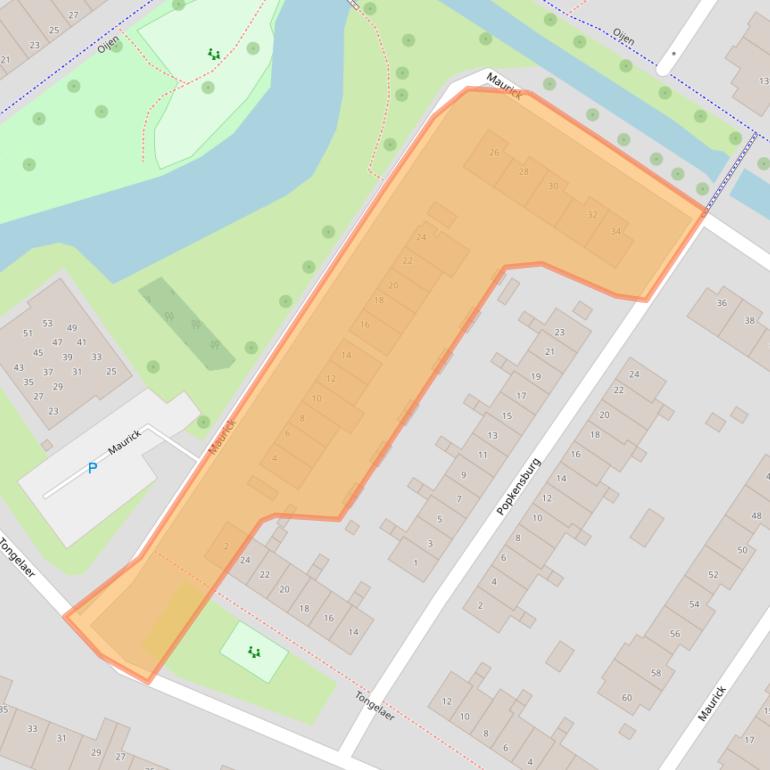 Kaart van postcodegebied 2181LB.
