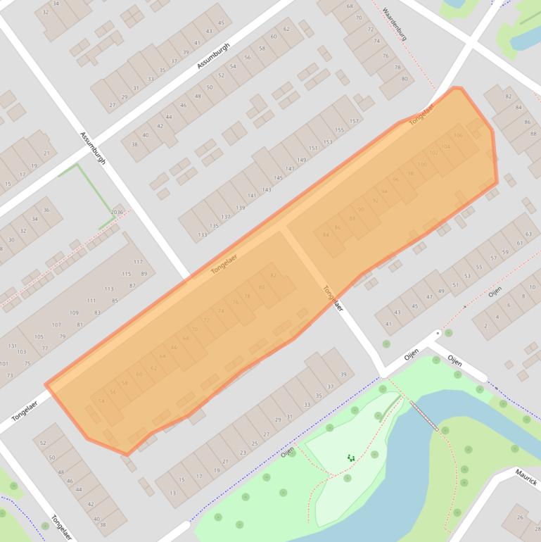 Kaart van postcodegebied 2181LG.