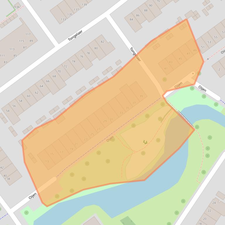 Kaart van postcodegebied 2181LH.