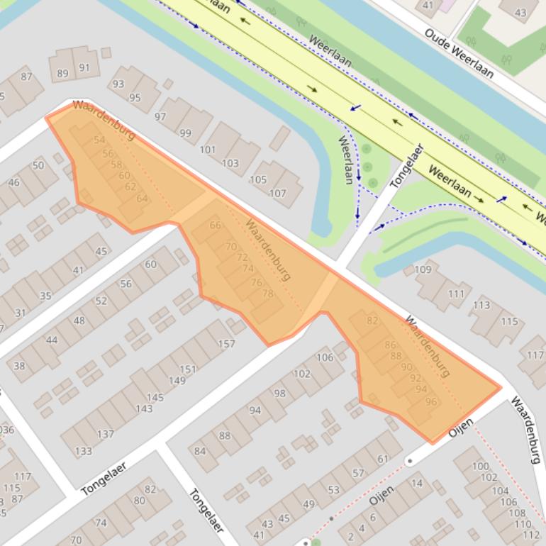 Kaart van postcodegebied 2181LL.