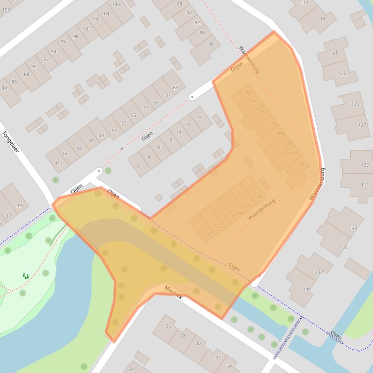 Kaart van postcodegebied 2181LM.