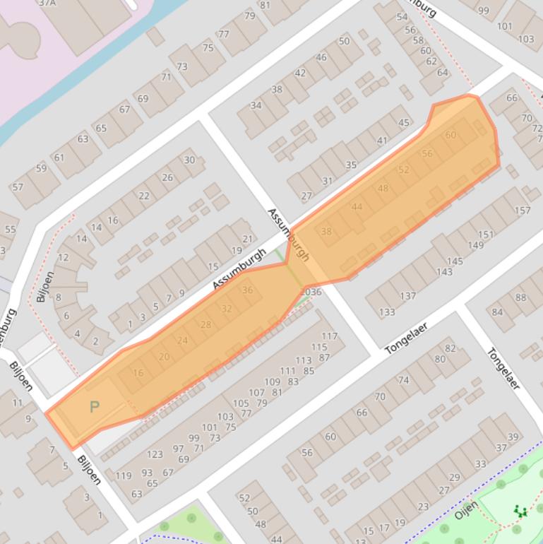 Kaart van postcodegebied 2181MC.