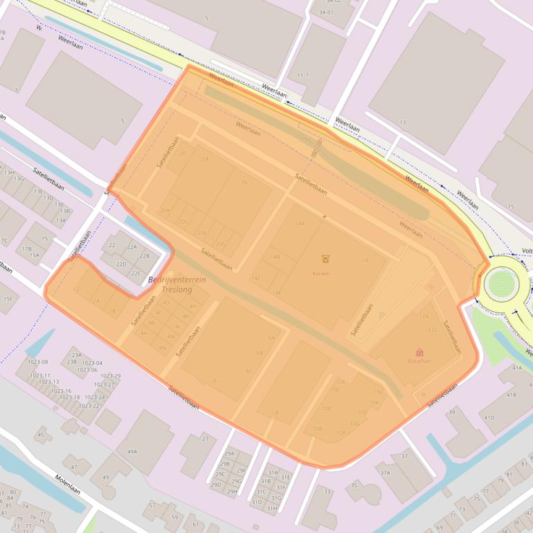 Kaart van postcodegebied 2181MH.