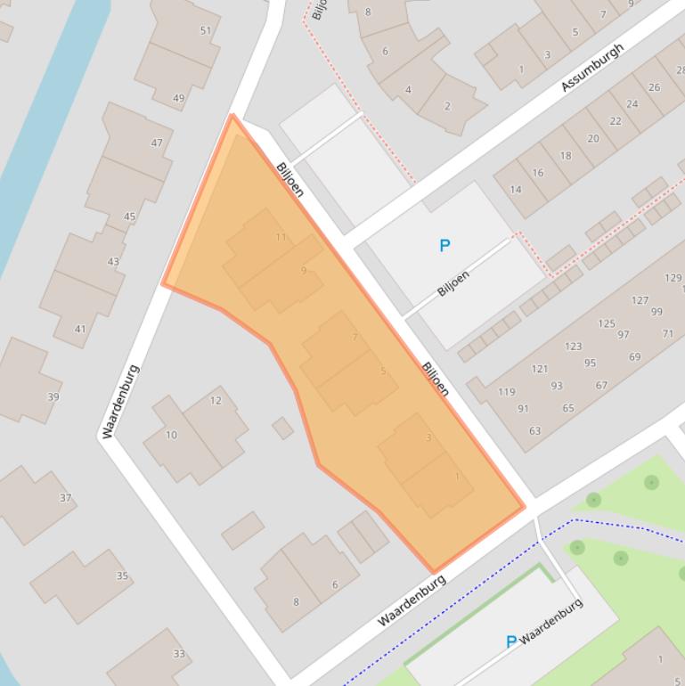 Kaart van postcodegebied 2181MN.