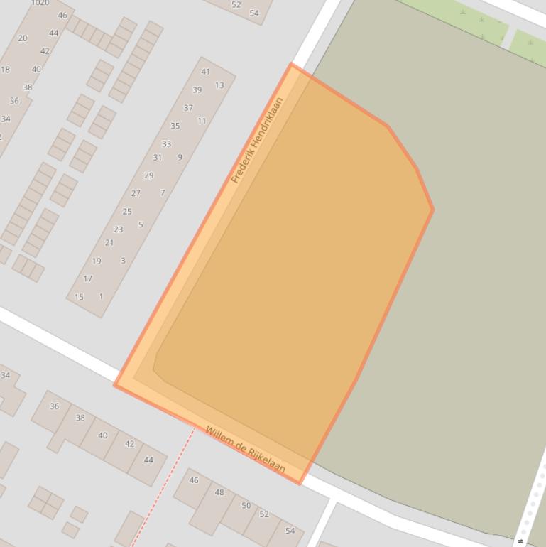 Kaart van postcodegebied 2181TG.