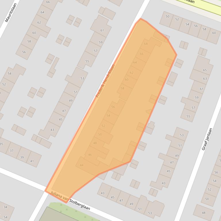 Kaart van postcodegebied 2181TH.