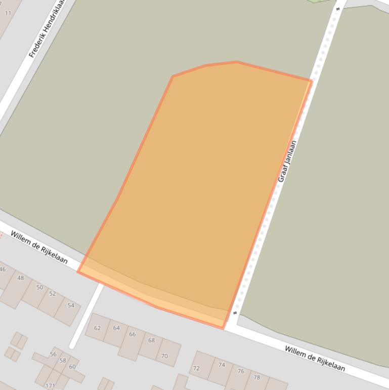 Kaart van postcodegebied 2181TJ.