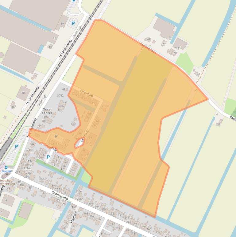 Kaart van postcodegebied 2182AN.