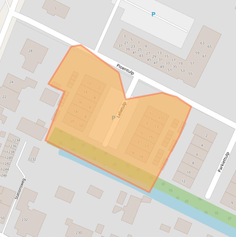 Kaart van postcodegebied 2182AP.