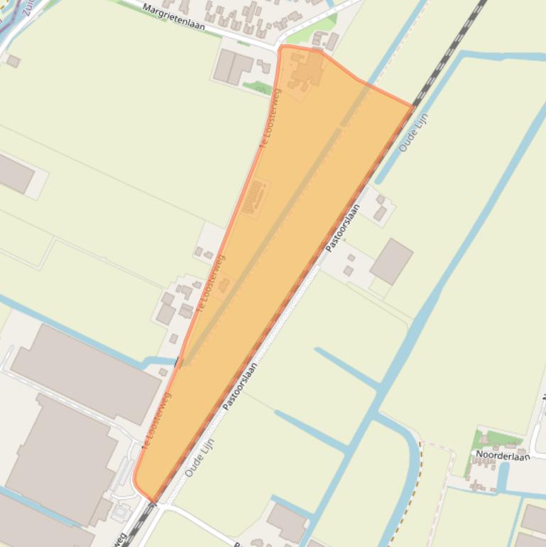 Kaart van postcodegebied 2182BN.