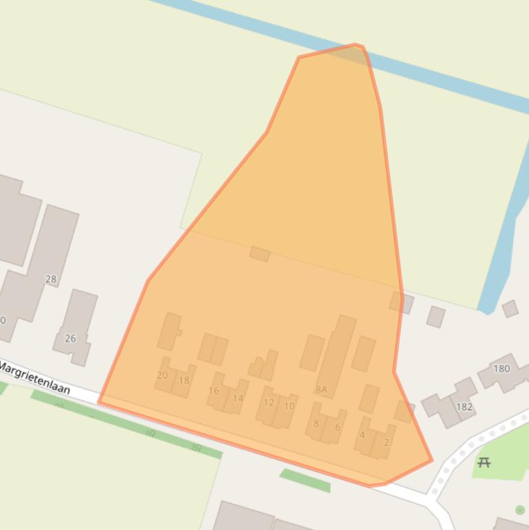 Kaart van postcodegebied 2182BR.