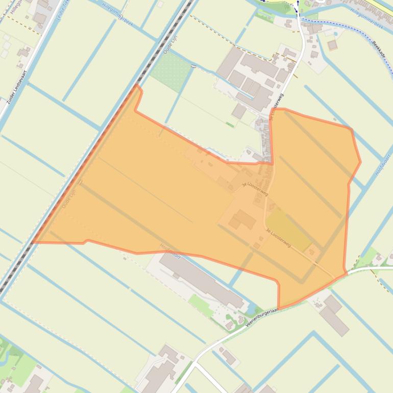 Kaart van postcodegebied 2182CX.