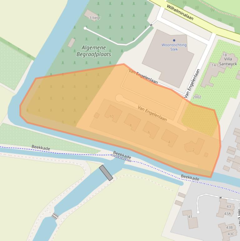 Kaart van postcodegebied 2182CZ.