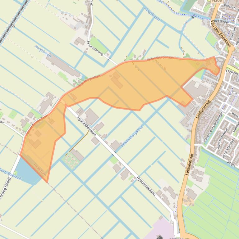 Kaart van postcodegebied 2182DB.