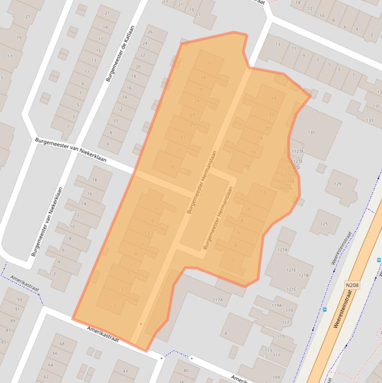 Kaart van postcodegebied 2182GG.