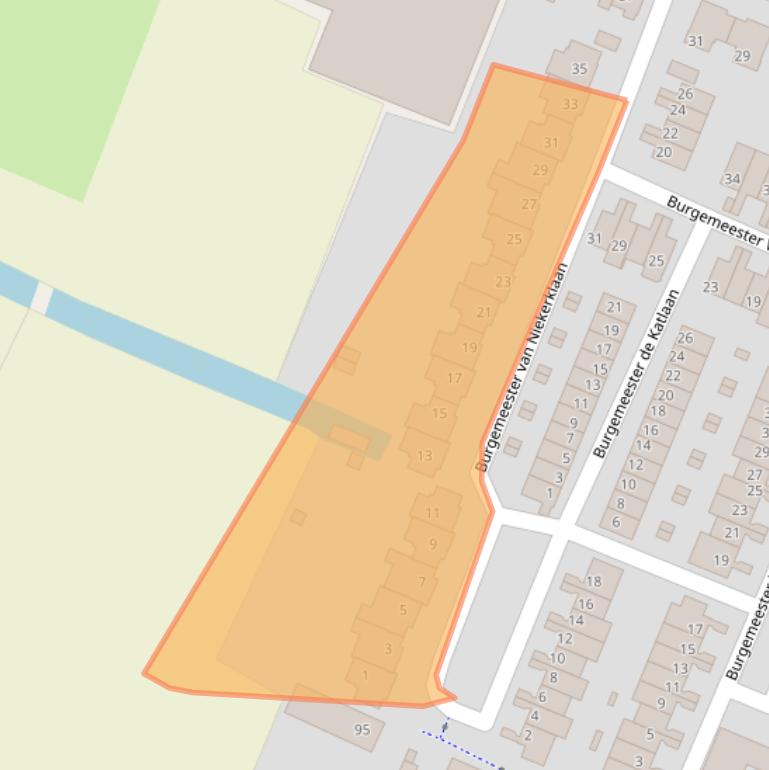 Kaart van postcodegebied 2182GK.