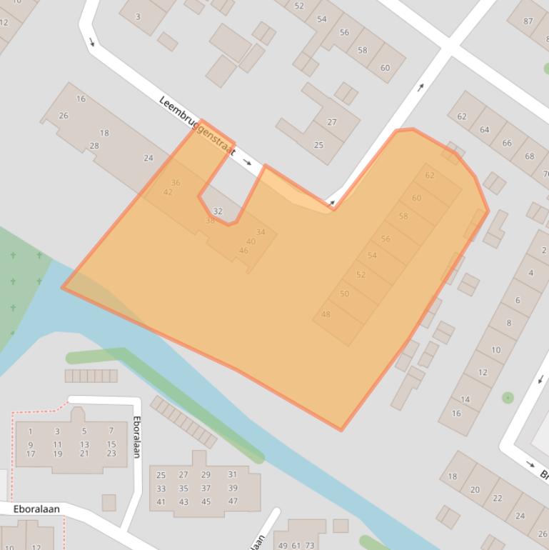 Kaart van postcodegebied 2182KP.