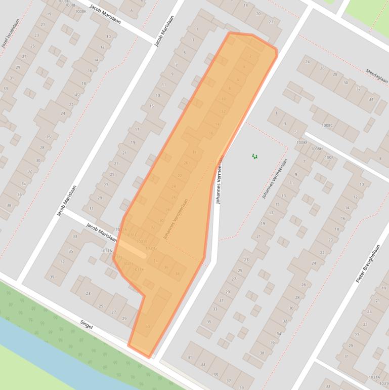 Kaart van postcodegebied 2182MD.
