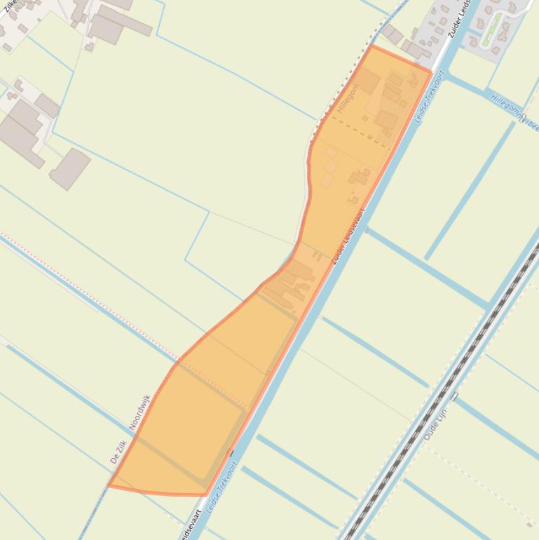 Kaart van postcodegebied 2182ND.