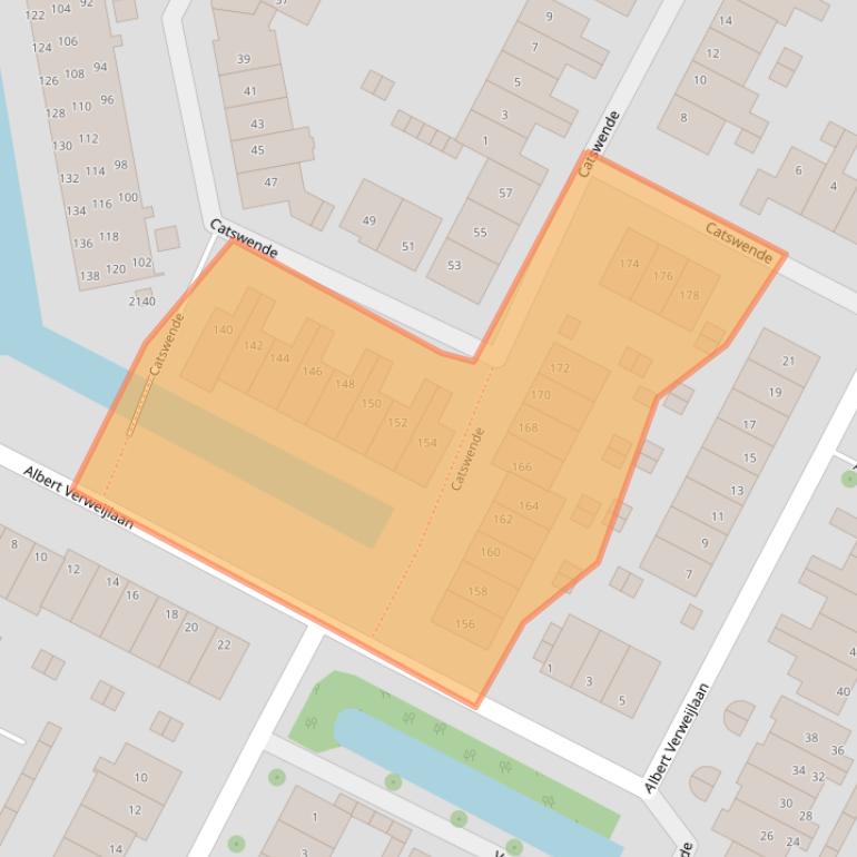 Kaart van postcodegebied 2182PD.