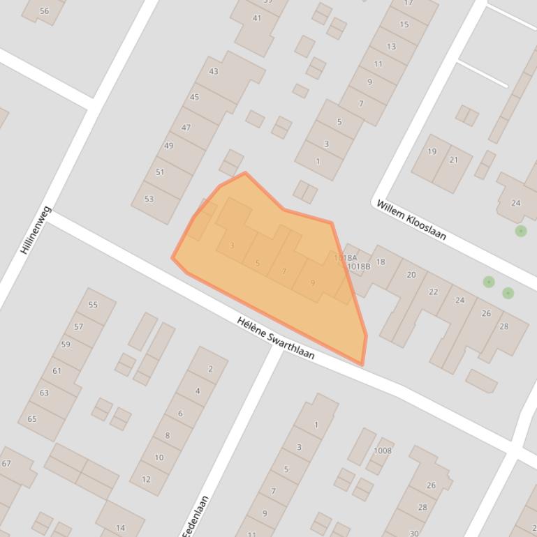 Kaart van postcodegebied 2182VH.