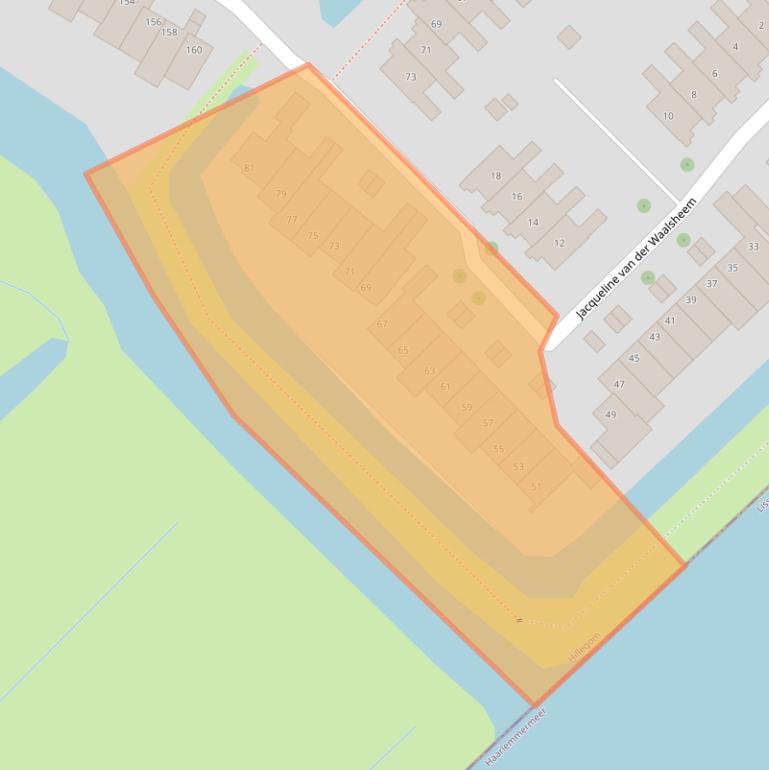 Kaart van postcodegebied 2182ZP.