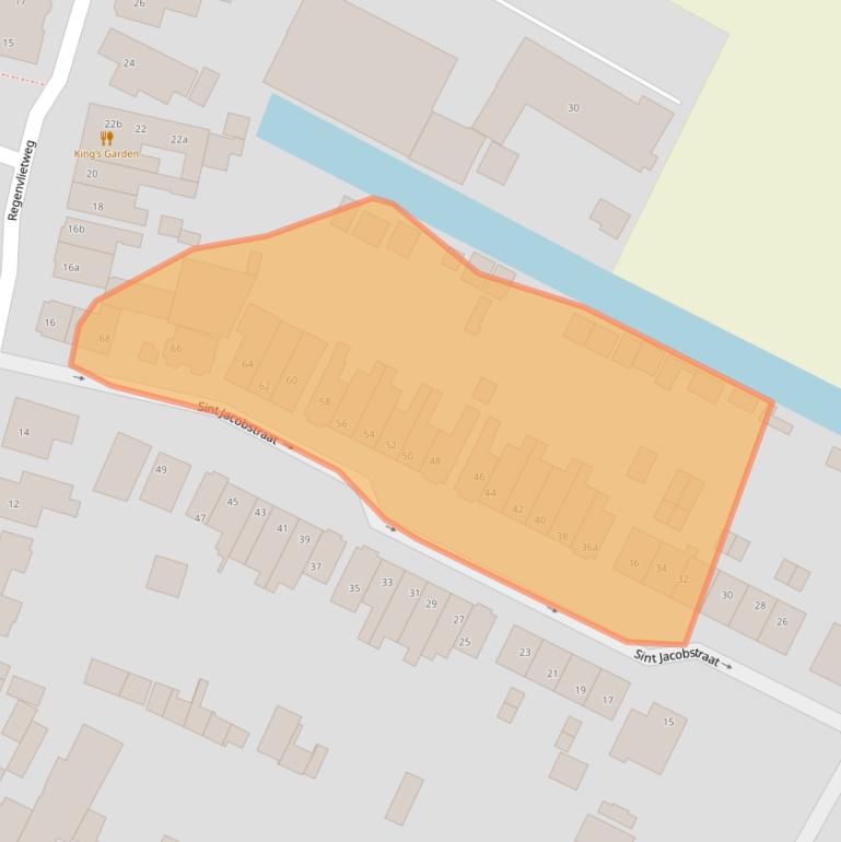 Kaart van postcodegebied 2191BG.