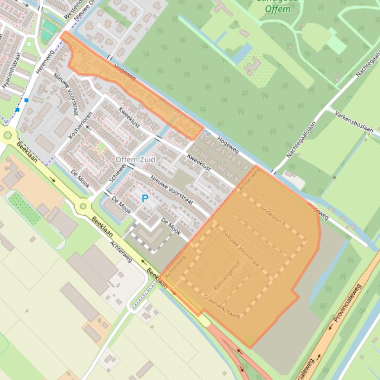 Kaart van postcodegebied 2201AN.