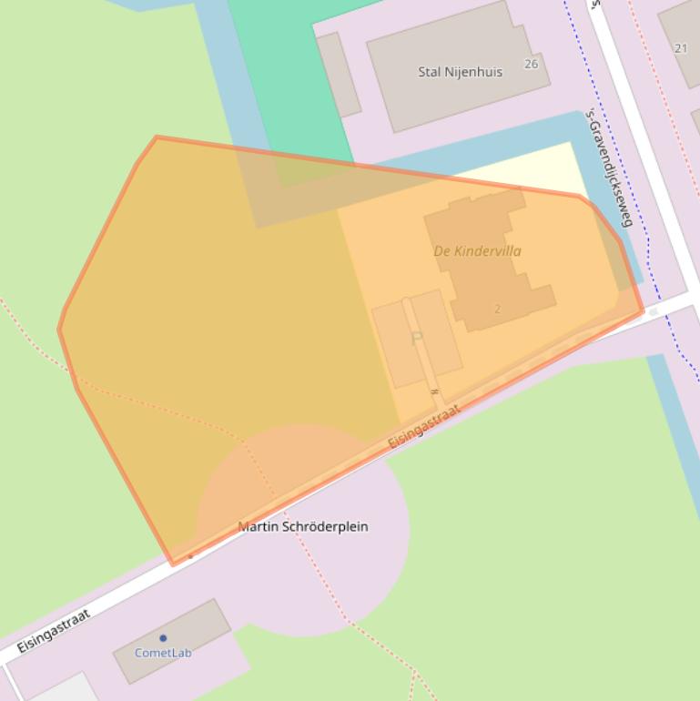 Kaart van postcodegebied 2201DJ.