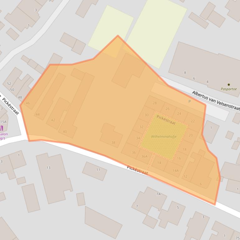 Kaart van postcodegebied 2201ES.