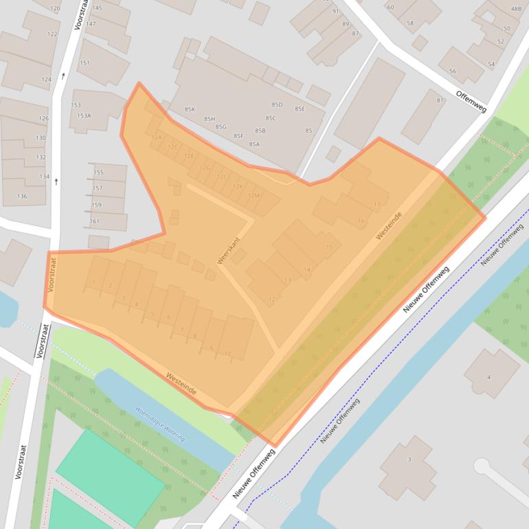 Kaart van postcodegebied 2201HA.