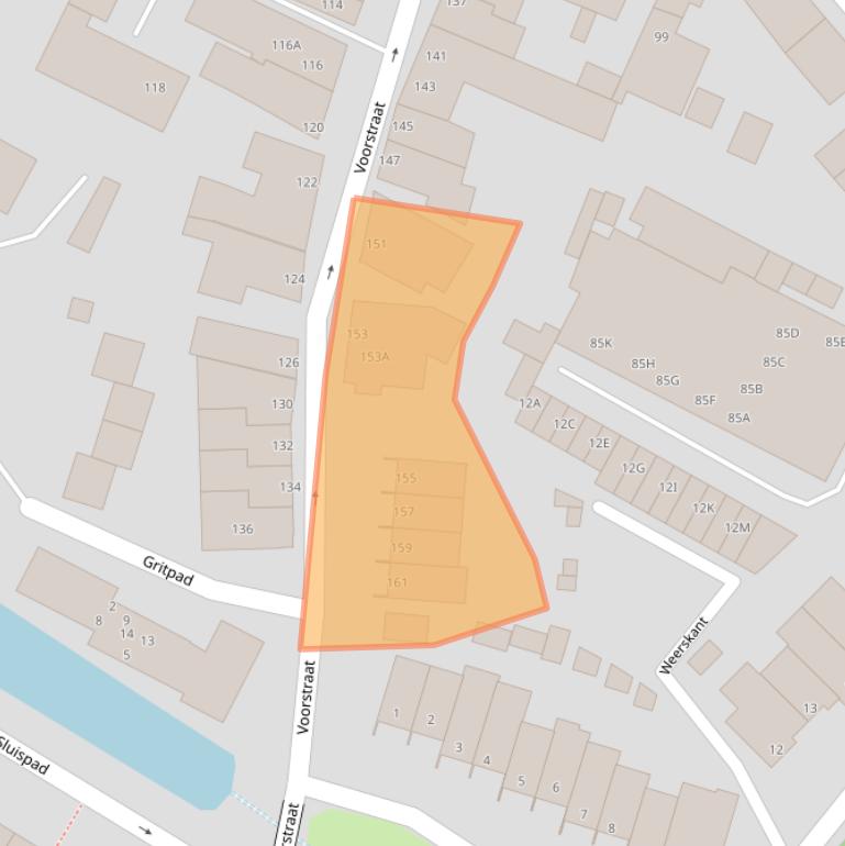 Kaart van postcodegebied 2201HT.